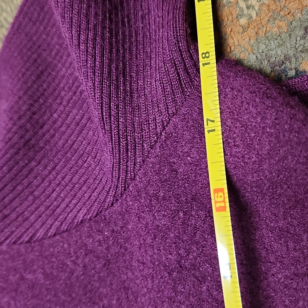 Alfani Purple Cardigan with Black Trim - Picture 8 of 8